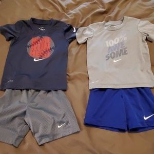 2 sets- Nike shorts.and t-shirt
